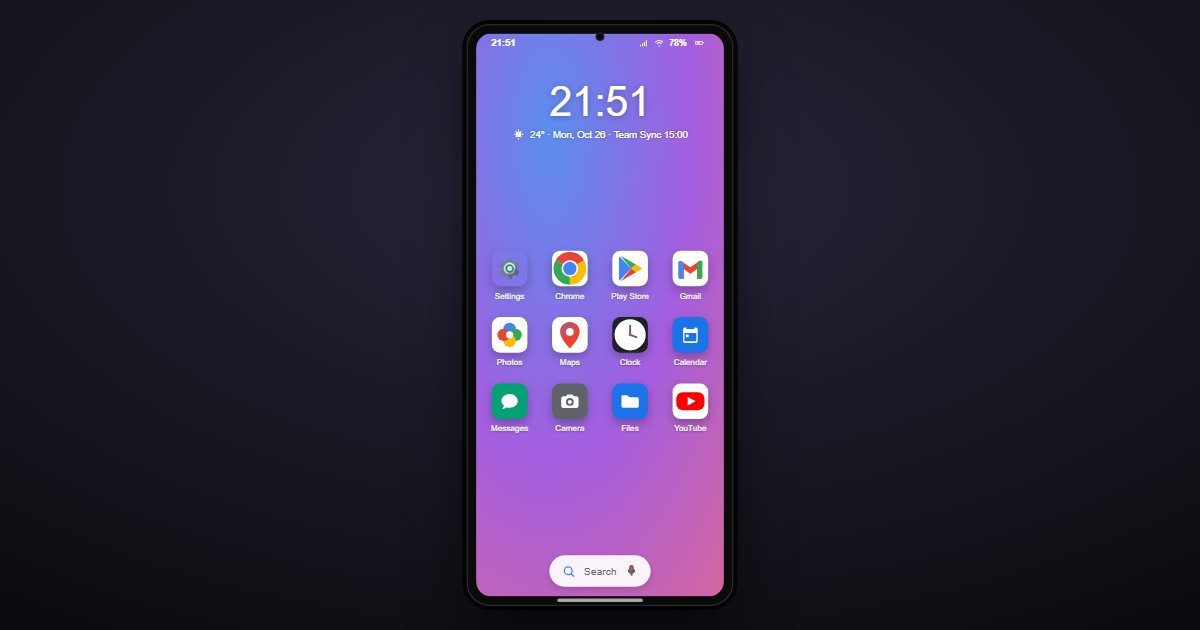 Android 14 Settings screen