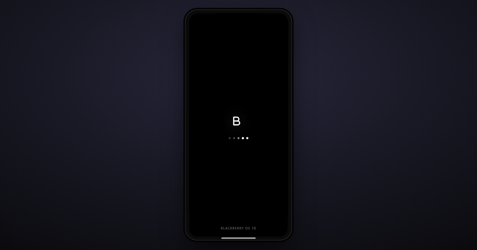 BlackBerry OS 10 Settings screen