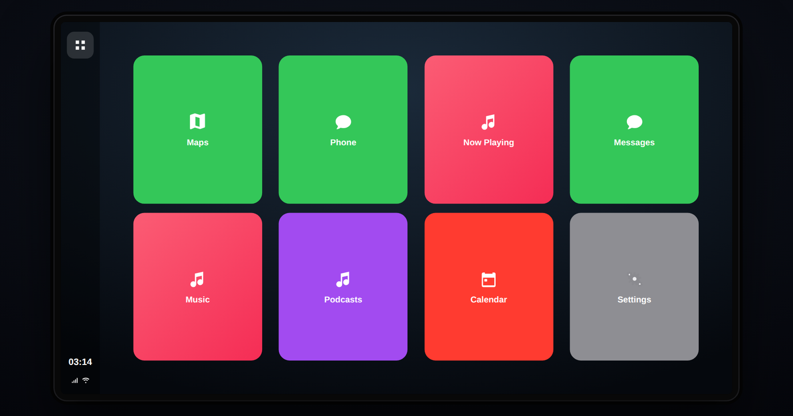 CarPlay 17.5 Settings screen