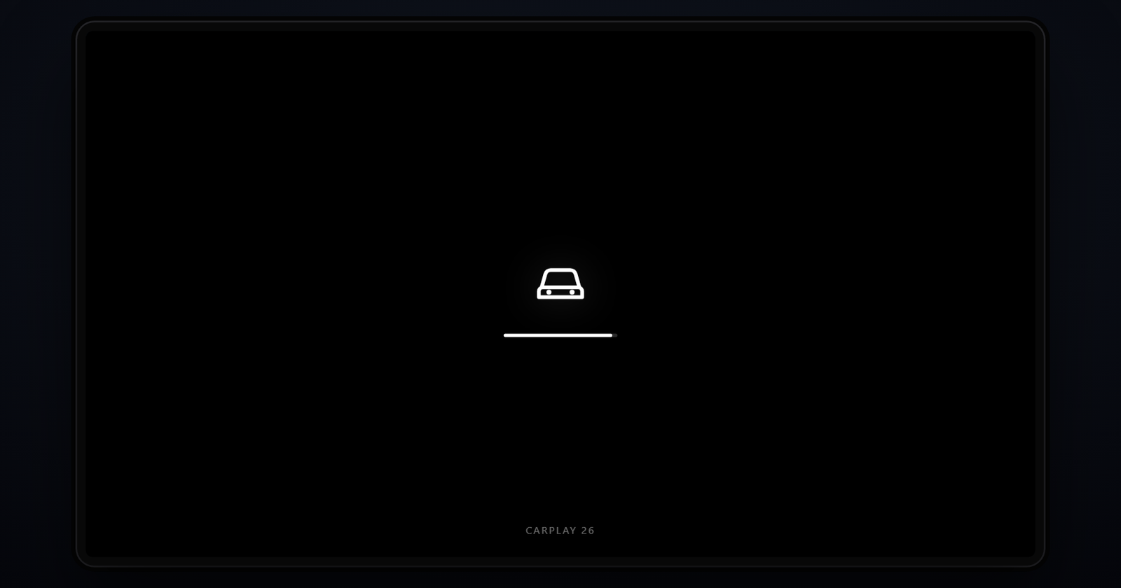 CarPlay 26 Settings screen