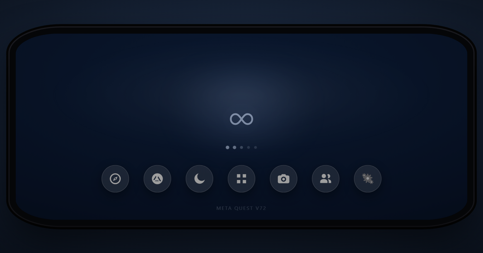 Meta Quest v72 Settings screen
