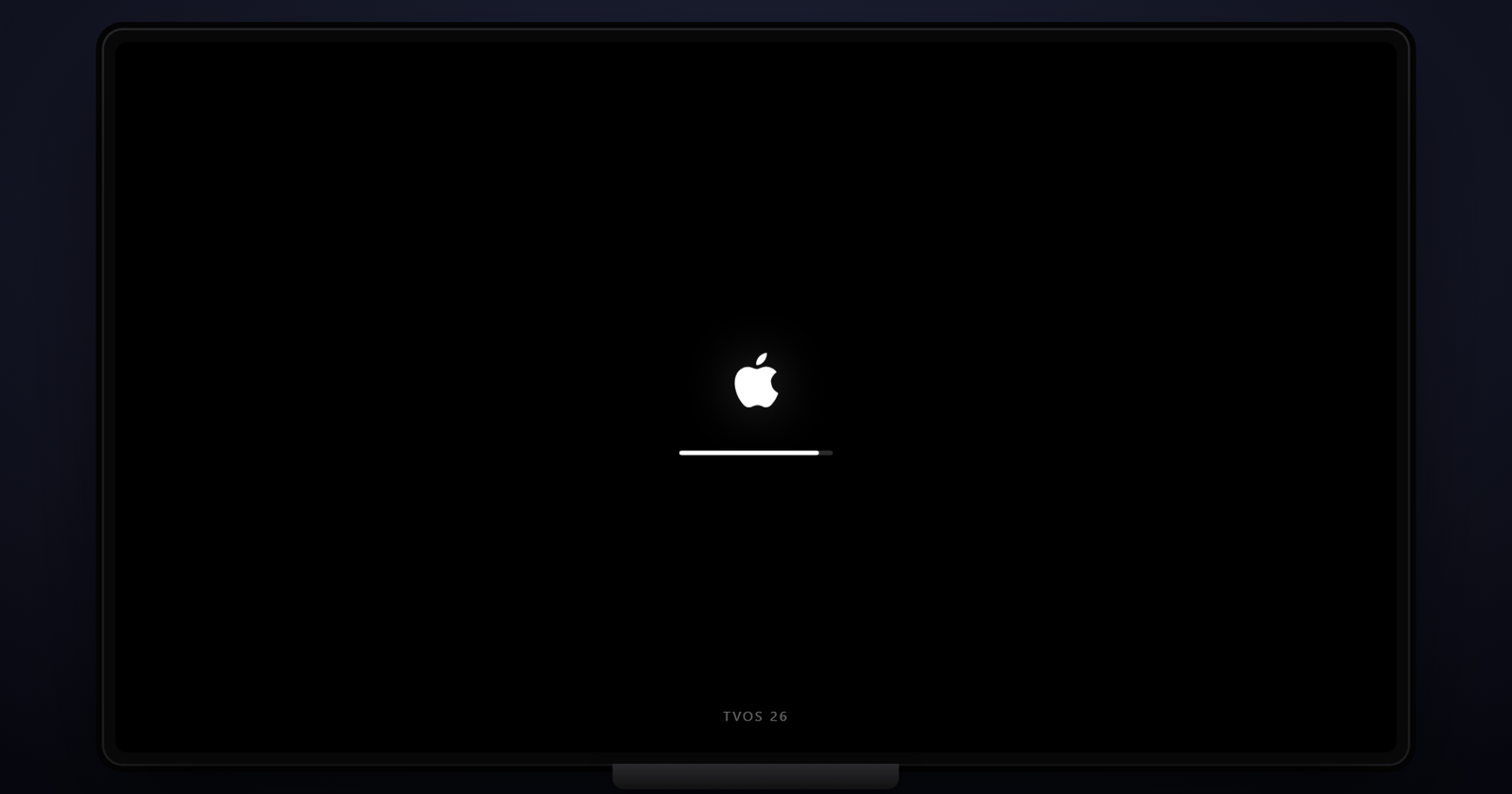 tvOS 26 Settings screen