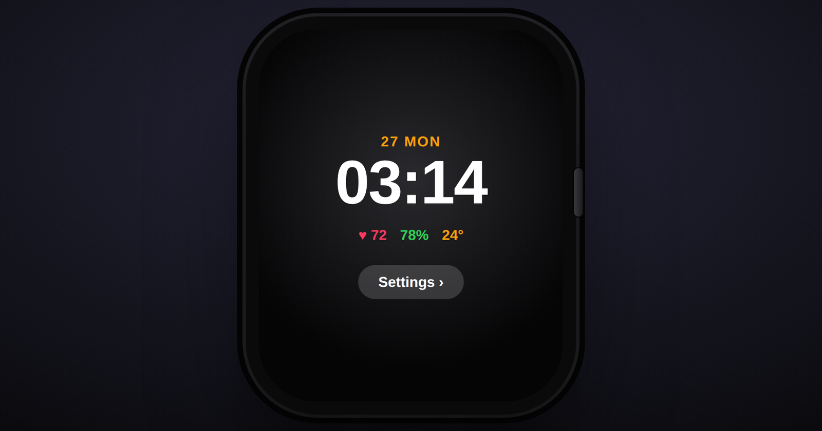 watchOS 10 Settings screen