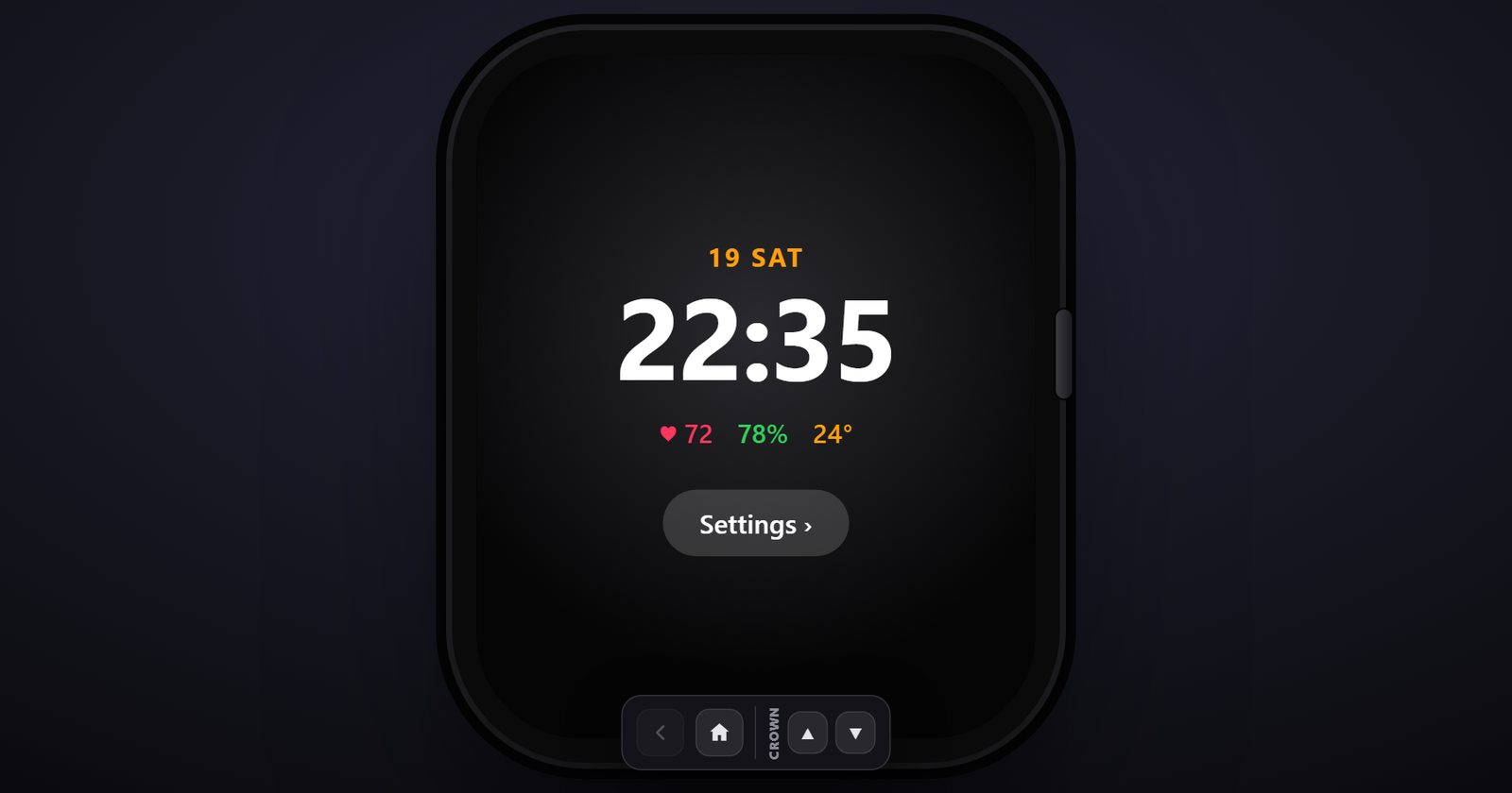 watchOS 27 Settings screen