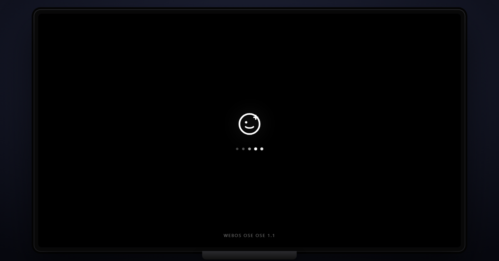 webOS OSE OSE 1.1 Settings screen