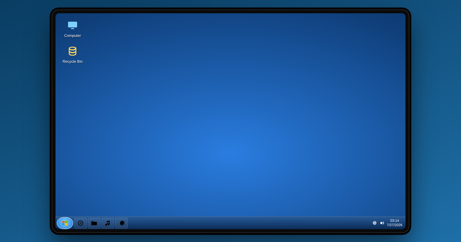 Windows 7 SP1 Settings screen