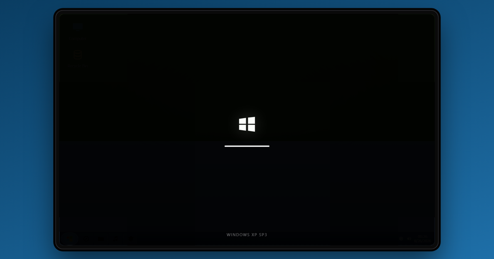 Windows XP SP3 Settings screen